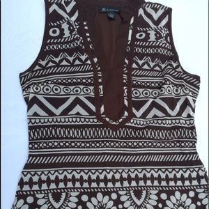 International Concepts Tribal Design Top